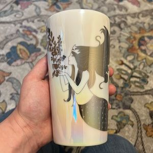 2021 Starbucks Pearl Iridescent Siren Mermaid Ceramic Tumbler Cup 12oz New.